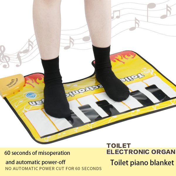 Toilet Electric Organ Touch Play Keyboard Music Singing Toilet Carpet Mat - Image 7