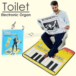 Toilet Electric Organ Touch Play Keyboard Music Singing Toilet Carpet Mat